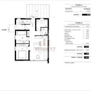 RUDEŠ 3-room apartment, new building, 73 m2, ground floor, parking, terrace, NO COMMISSION