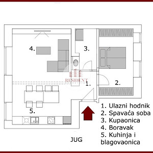 ČRNOMEREC Vrhovec 2soban stan 49 m2, prizemlje, top lokacija, vrt, BEZ PROVIZIJE