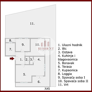 ČRNOMEREC Spacious 3-bedroom apartment 73 m2 + garden 270 m2 + 2 parking spaces, quiet environment, NO COMMISSION