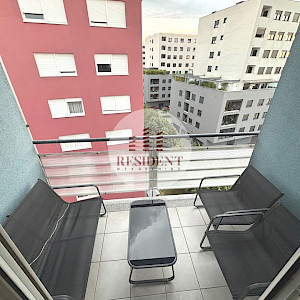RENT - PREČKO Cozy 3-bedroom apartment 59 m2 + parking, 6th floor, top location, elevator, loggia