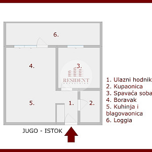 RENT - ZAPREŠIĆ Center, 2 bedroom apartment 44 m2 + parking, 2nd floor, elevator, loggia