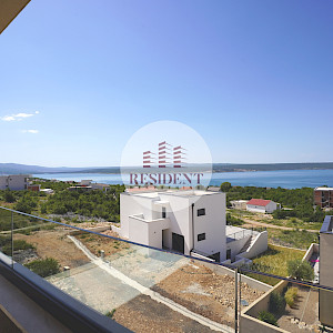 MASLENICA Ekskluzivan 3soban apartman 75 m2 + parking, predivan pogled na more, novogradnja, BEZ PROVIZIJE