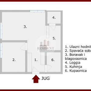NAJAM - ŠPANSKO Ugodan 2soban stan 46 m2 + GPM, 3. kat, top lokacija, loggia