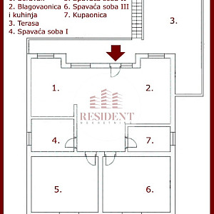 TRNAVA Ugodan 4soban stan 72 m2 + terasa + tavan, 1. kat, parking, BEZ PROVIZIJE