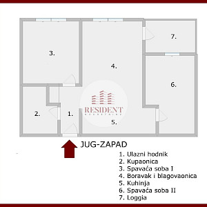 BOTINEC Luksuzan 3soban stan + dva parkinga, lift, novogradnja, loggia, BEZ PROVIZIJE